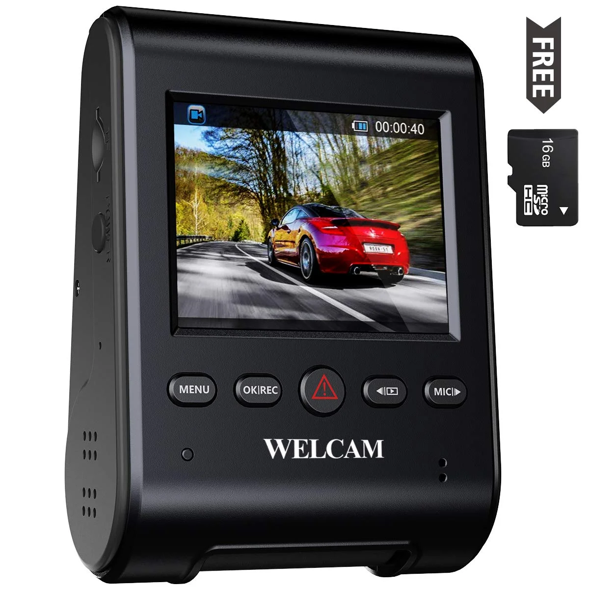 2.4" LCD FHD 1080P 170° WIDE ANGLE DASH CAM FOR $32.00