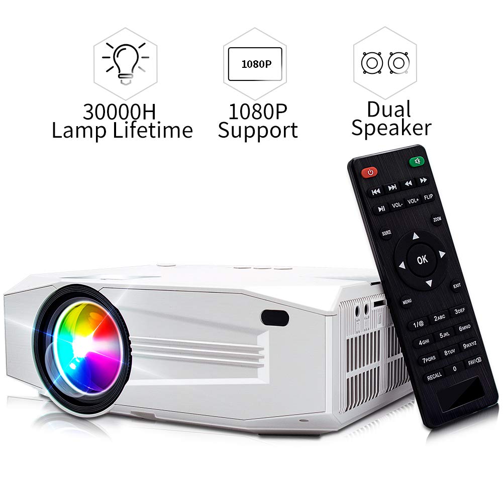 1080P HD MINI PORTABLE PROJECTOR FOR $49.07