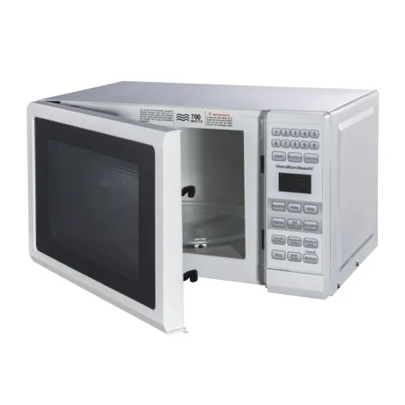 HAMILTON BEACH 0.7 CU. FT. WHITE MICROWAVE FOR $39.99