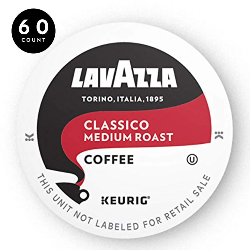 60 PACK - LAVAZZA CLASSICO SINGLE-SERVE COFFEE K-CUPS FOR $25.64