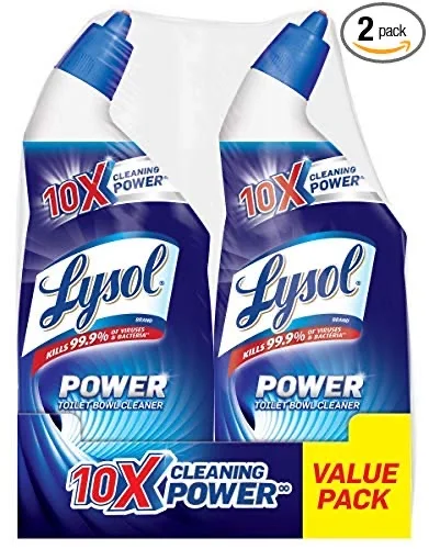 2 PACK - LYSOL POWER TOILET BOWL CLEANER FOR $3.53
