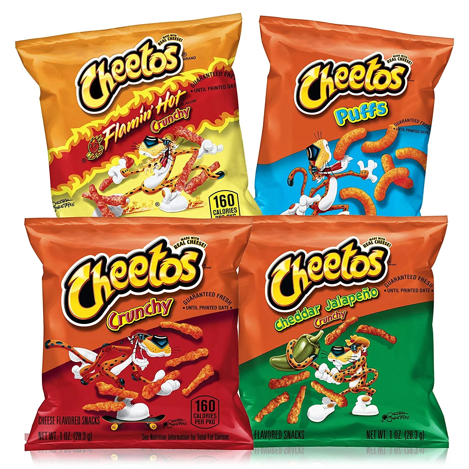 40 SNACK BAGS - CHEETOS CHEESE FLAVORED VARIETY PACK FOR $9.74