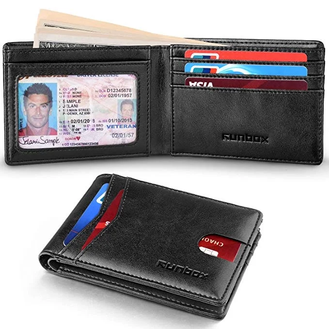RFID BLOCKING SLIM BI-FOLD WALLET FOR $8.44