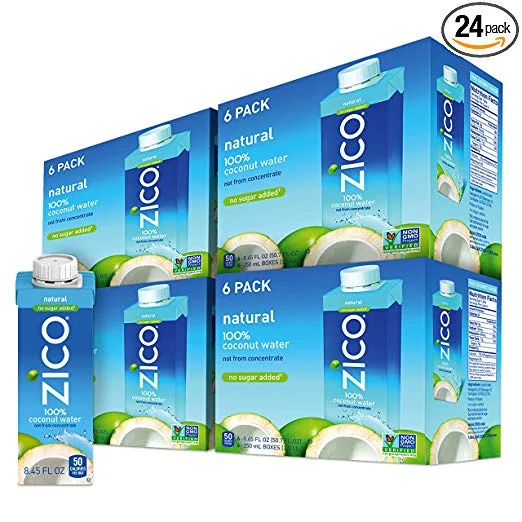 24 PACK - ZICO PREMIUM NATURAL COCONUT WATER DRINK FOR $25.65