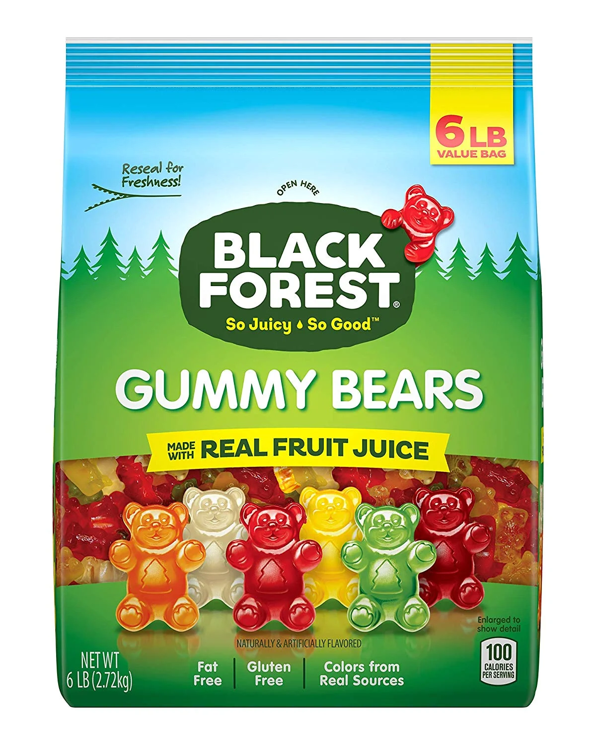 6 POUNDS OF BLACK FOREST GUMMY BEARS FOR $8.82