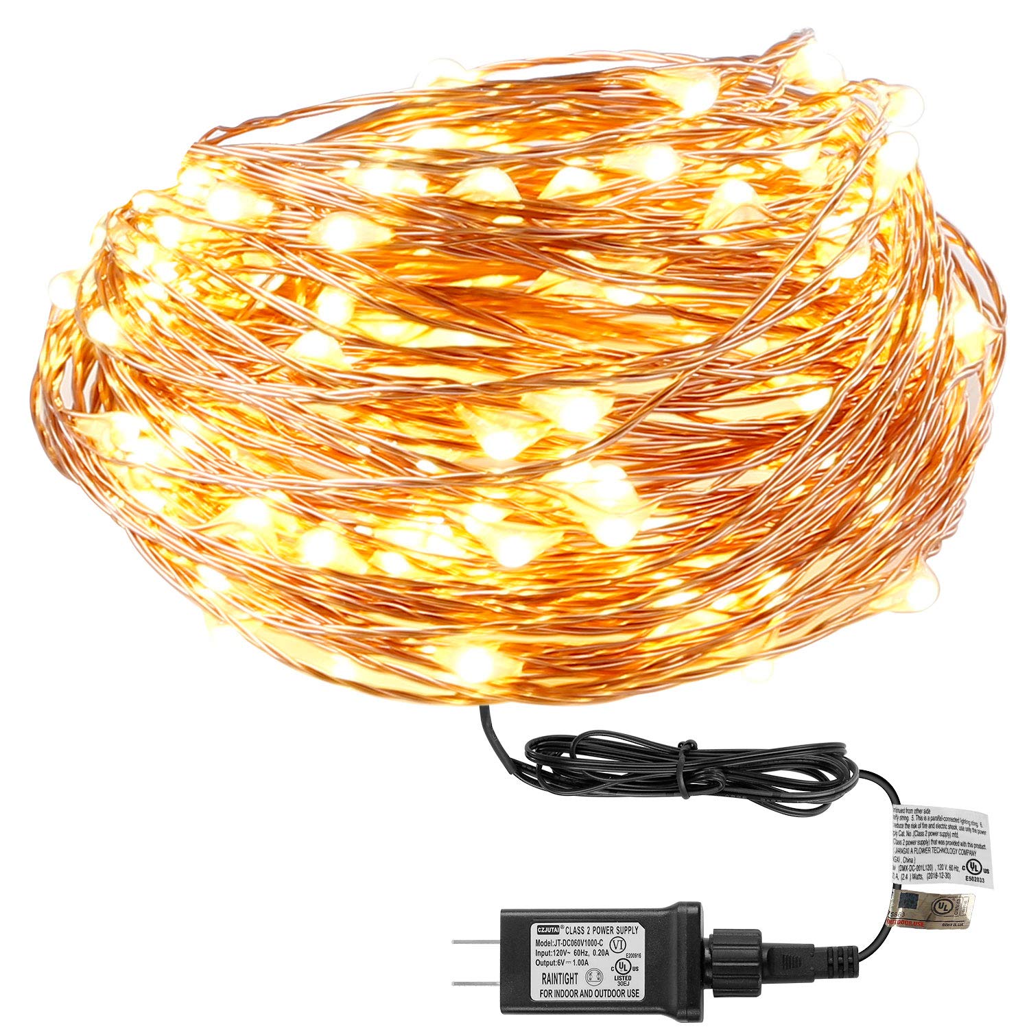 WARM WHITE BATTERY OPERATED STRING LIGHTS FOR $8.49