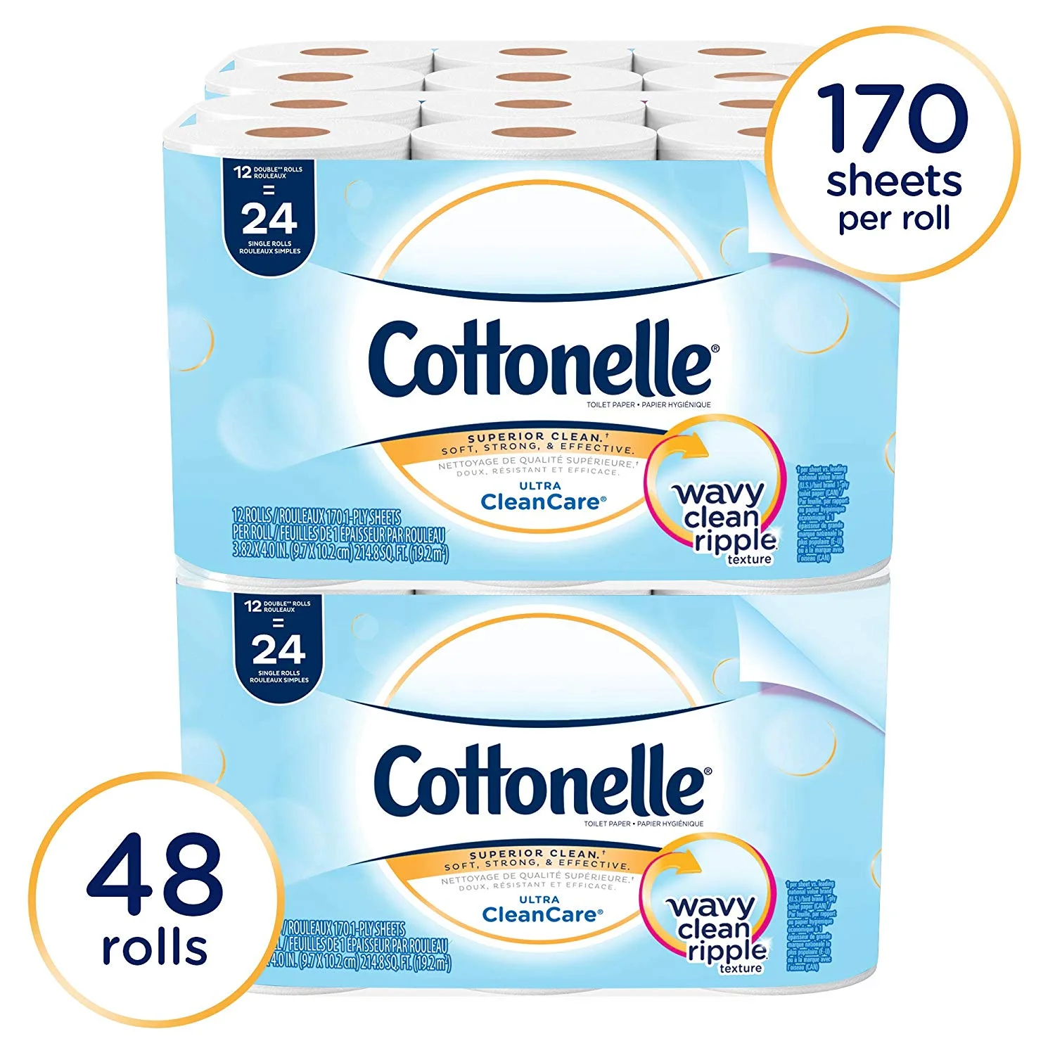 48 ROLLS - COTTONELLE PROFESSIONAL ULTRASOFT TOILET PAPER FOR $21.99