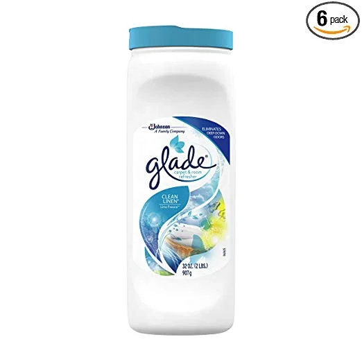 6 PACK - GLADE CARPET &amp; ROOM REFRESHER, CLEAN LINEN FOR $7.41