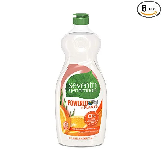 PACK OF 18 - SEVENTH GENERATION DISH LIQUID SOAP, CLEMENTINE ZEST &amp; LEMONGRASS SCENT FOR $25.07