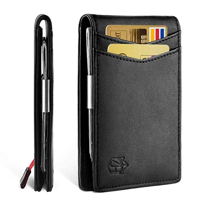 MONEY CLIP SLIM MINIMALIST BIFOLD WALLET FOR $9.30