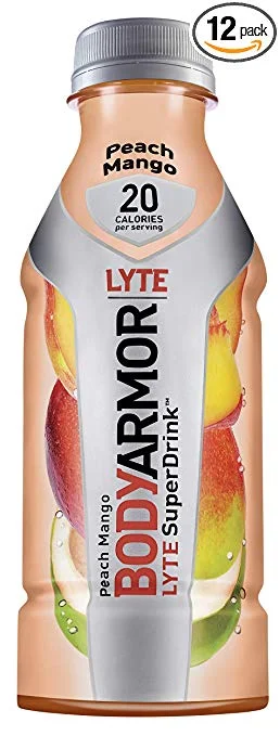 12 PACK - BODYARMOR LYTE LOW-CALORIE SPORTS DRINK, PEACH MANGO FOR $13.28