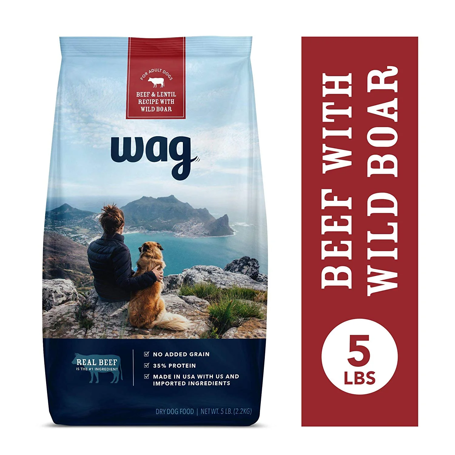 AMAZON BRAND - WAG DRY DOG FOOD (5 LB. BAG) FOR $7.79