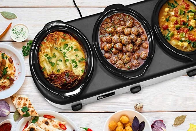 TRIPLE SLOW COOKER BUFFET SERVER FOR $29.99