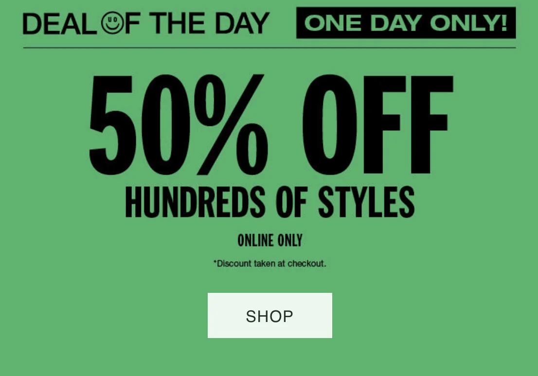 URBAN OUTFITTERS FLASH SALE: 50% OFF OVER 100 STYLES