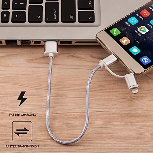 4 PACK - 2-IN-1 USB CHARGING CABLES FOR $7.99