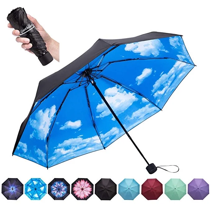 ANTI-UV COMPACT UMBRELLAS FOR $8.49