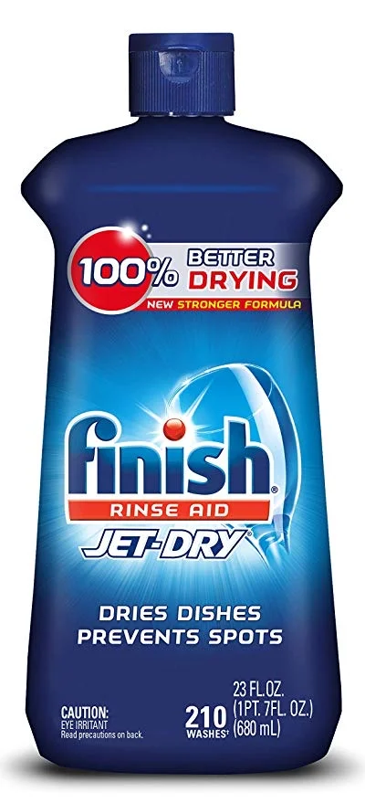 FINISH JET-DRY RINSE AID, DISHWASHER RINSE AGENT &amp; DRYING AGENT FOR $7.20