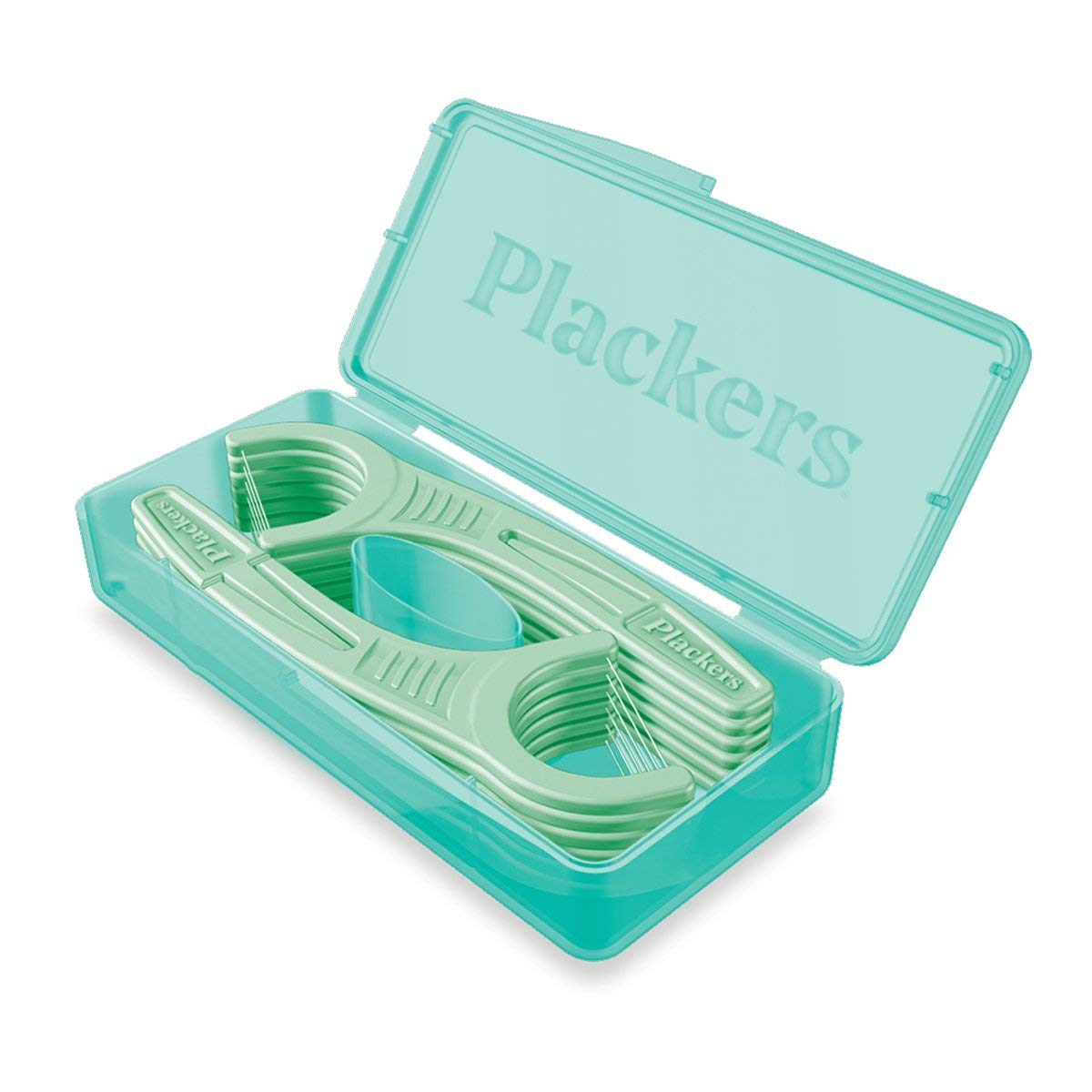 12 COUNT - PLACKERS MICRO MINT DENTAL FLOSS PICKS WITH TRAVEL CASE FOR $0.94