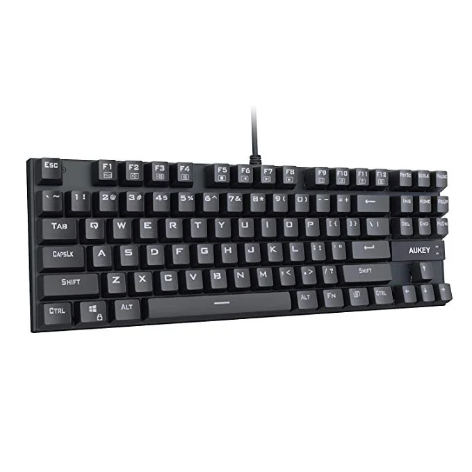 AUKEY MECHANICAL KEYBOARD, 87-KEY 100% ANTI-GHOSTING &amp; WATER RESISTANT FOR $20.99