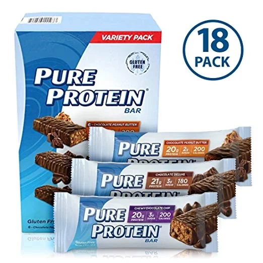 18 PACK - PURE PROTEIN BARS VARIETY PACK FOR $11.63