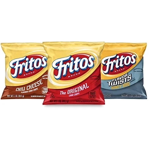 40 SNACK BAGS - FRITOS CORN CHIPS VARIETY PACK FOR $12.13
