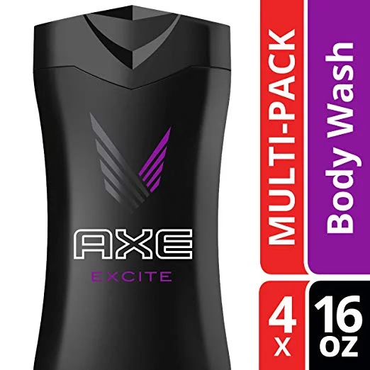 PACK OF 4 - AXE EXCITE BODY WASH FOR MEN FOR $12.14