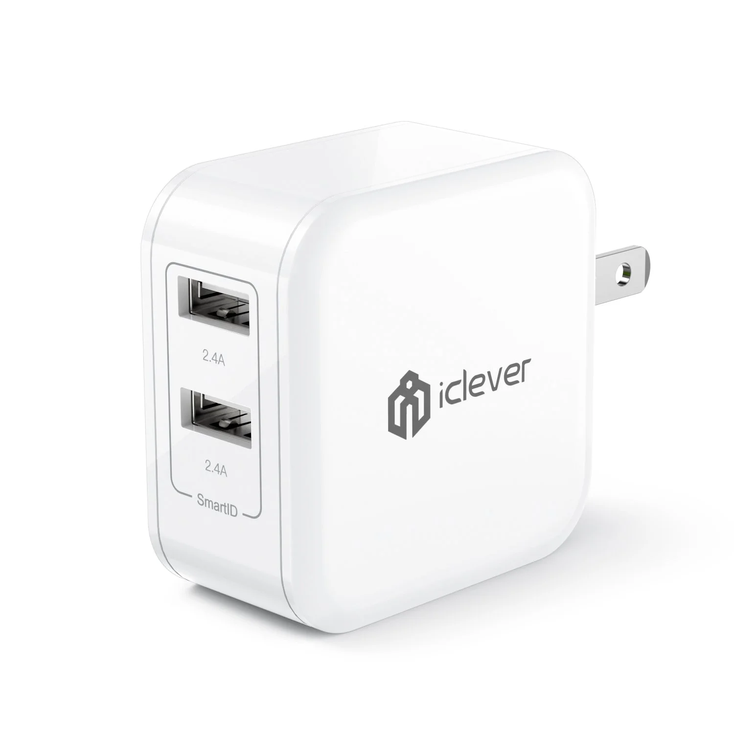 ICLEVER BOOSTCUBE 24W DUAL PORT USB WALL CHARGER FOR $8.89