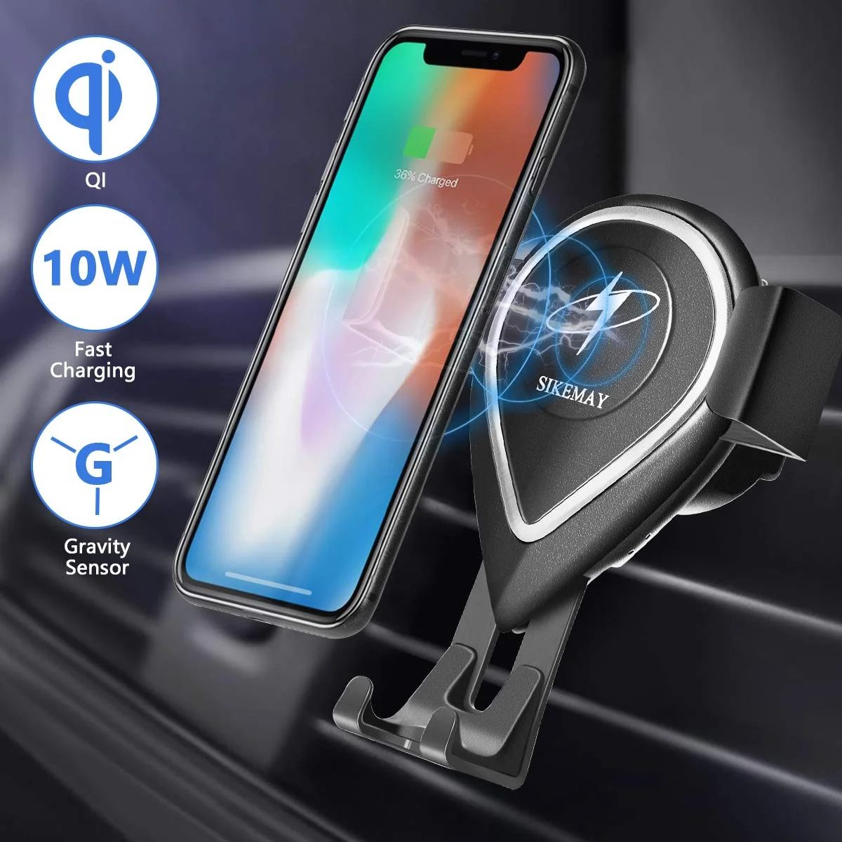 WIRELESS CAR VENT CHARGER MOUNT FOR $14.70