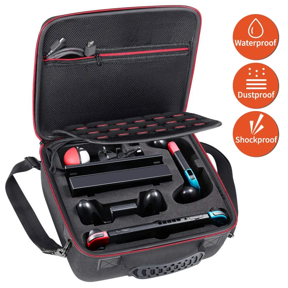 DELUXE TRAVEL AND STORAGE CASE FOR NINTENDO SWITCH FOR $16.99