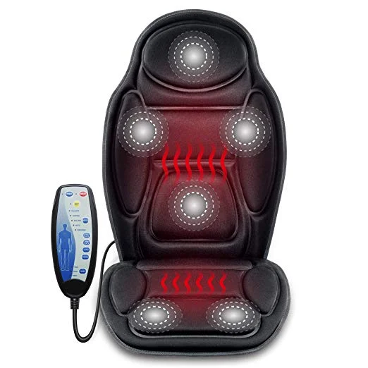 MASSAGE CAR SEAT CUSHION WITH 6 VIBRATING MASSAGE NODES &amp; 3 HEATING PAD FOR $21.99