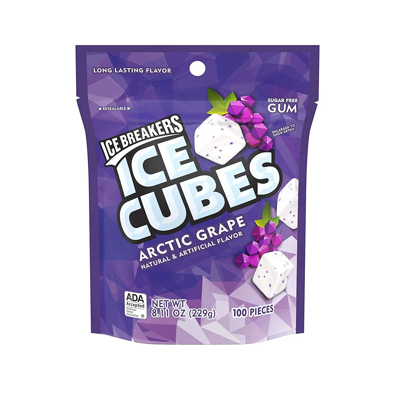 100 PIECE BAG - ICE BREAKERS ICE CUBES SUGAR FREE GUM FOR $5.04