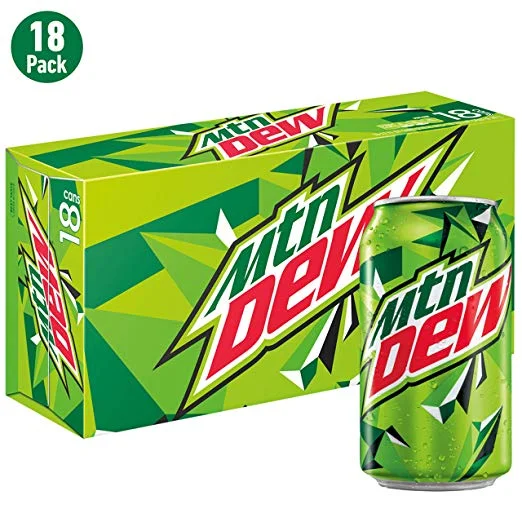 18 PACK OF MOUNTAIN DEW FOR $4.86