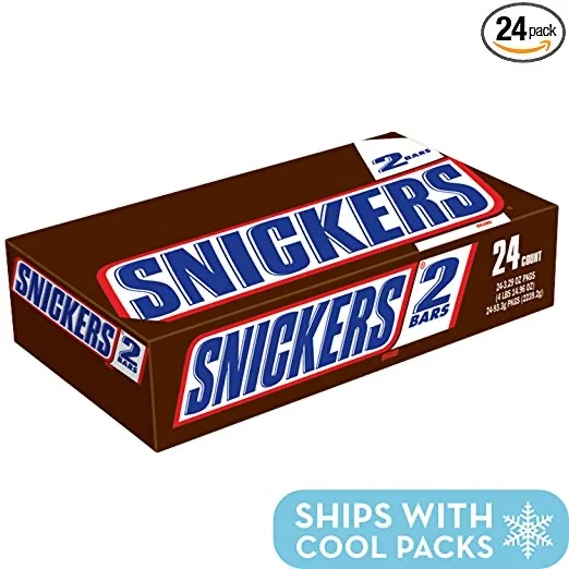 24 BARS - SNICKERS FULL SIZE CANDY BARS FOR $22.80