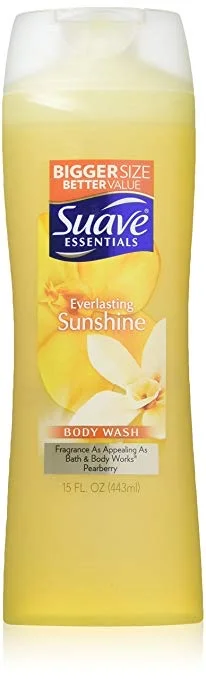 6 PACK - SUAVE ESSENTIALS BODY WASH, EVERLASTING SUNSHINE FOR $9.60