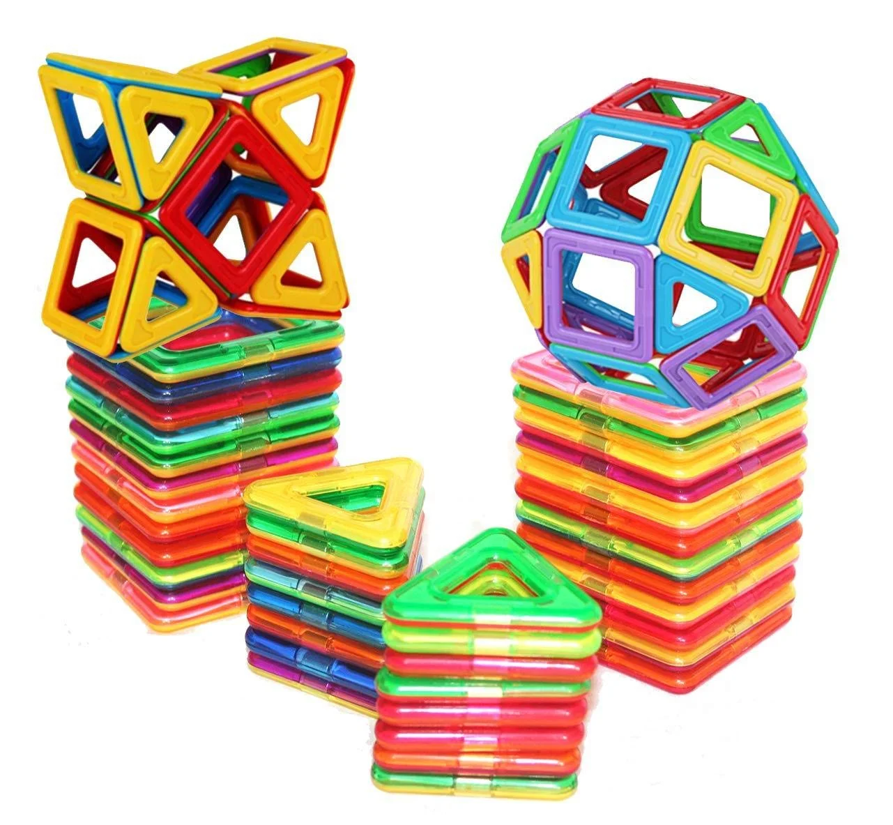 D-TAL BASIC SET (30 PIECES) MAGNETIC BUILDING BLOCKS, EDUCATIONAL MAGNETIC TILES FOR $15.00