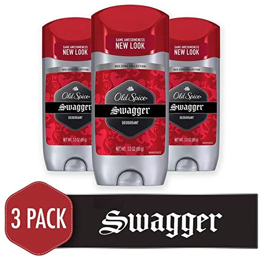 3 PACK - OLD SPICE ALUMINUM FREE DEODORANT FOR MEN, RED COLLECTION FOR $11.91