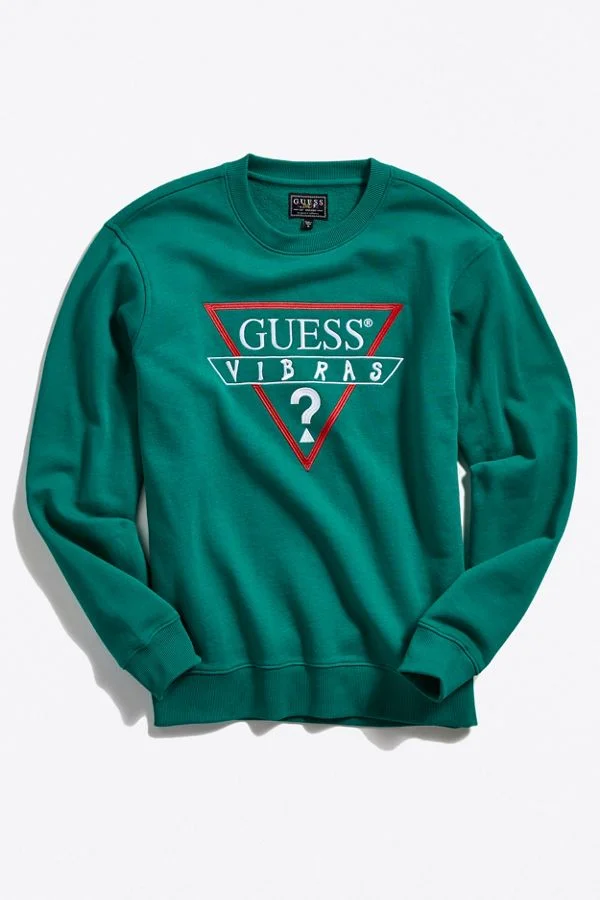 GUESS X J BALVIN VIBRAS CREW NECK SWEATSHIRTS FOR $41.99