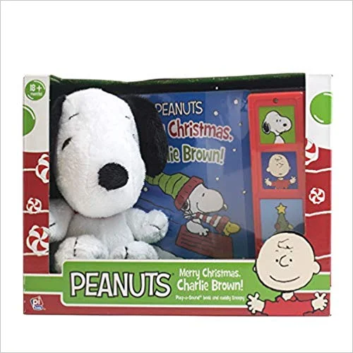 PEANUTS MERRY CHRISTMAS, CHARLIE BROWN! - SNOOPY PLUSH INCLUDED - PLAY-A-SOUND FOR $3.74