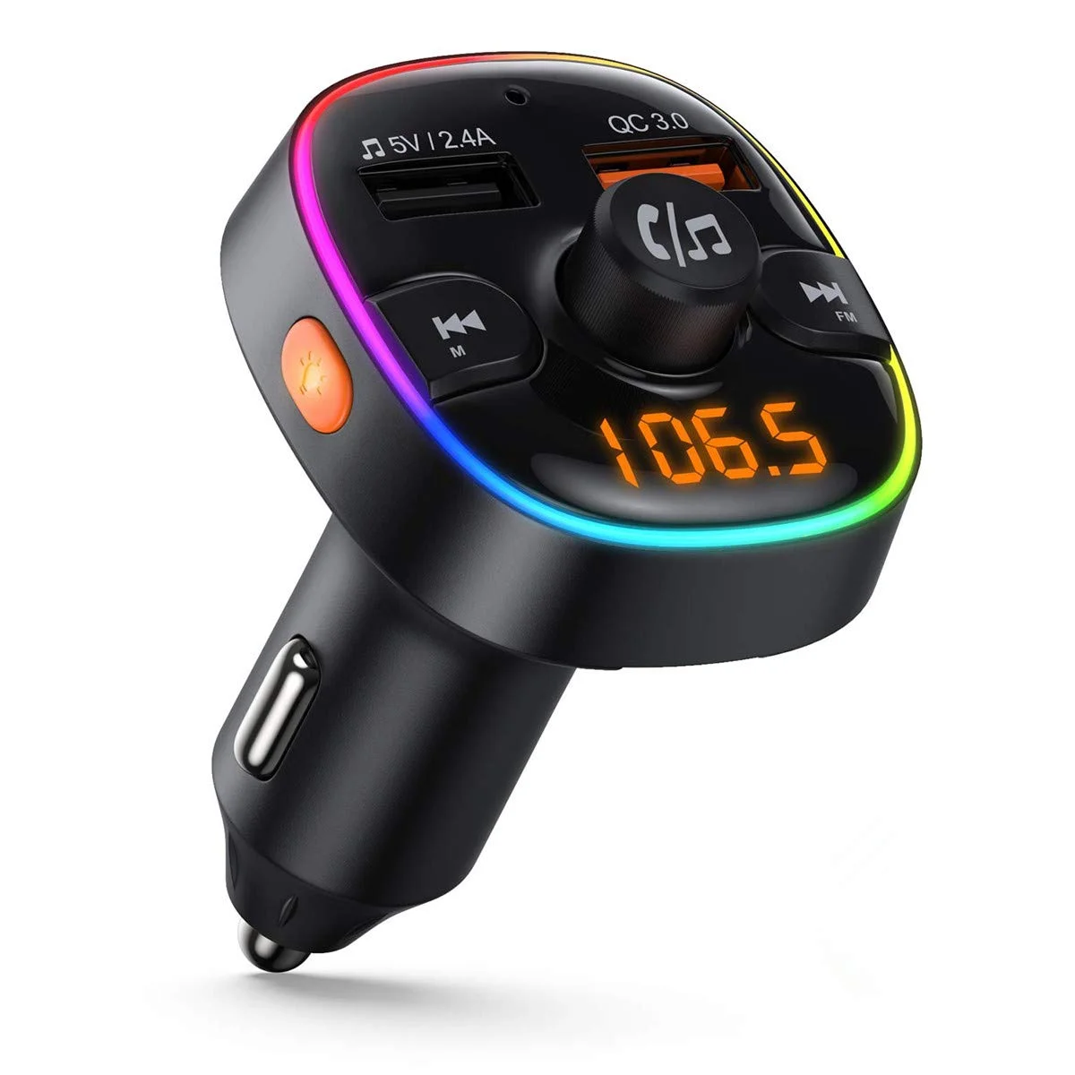 DUAL USB PORT BLUETOOTH FM TRANSMITTER CAR CHARGER FOR $9.49