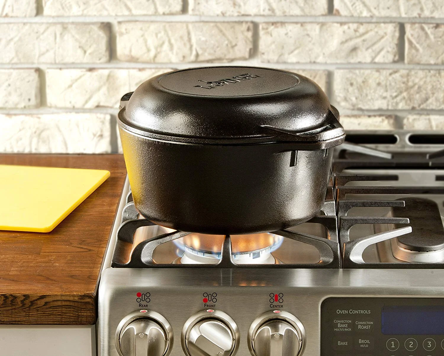 5-QT LODGE CAST IRON DUTCH OVEN FOR $31.92