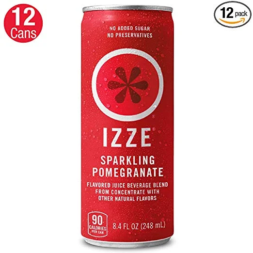 12 PACK - IZZE SPARKLING JUICE, POMEGRANATE FOR $7.98