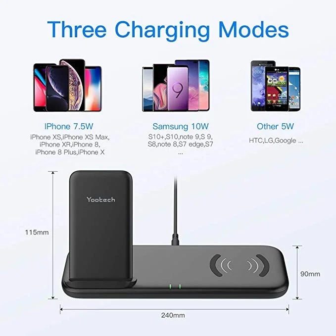2-IN-1 WIRELESS CHARGING STATION FOR $18.49