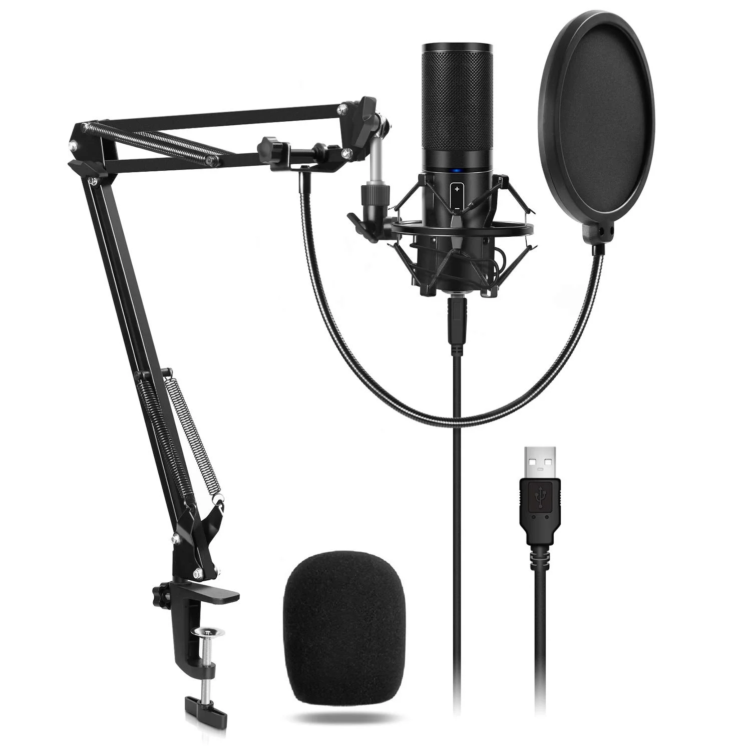 USB MICROPHONE KIT Q9 CONDENSER COMPUTER CARDIOID MIC FOR $37.49