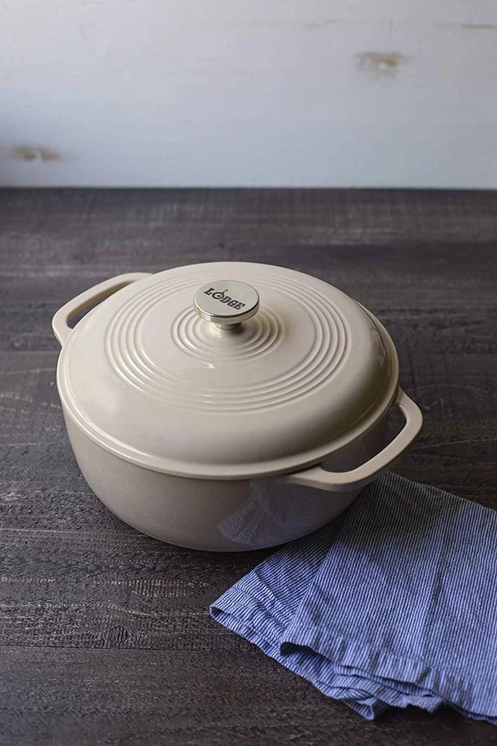6-QT LODGE SANDALWOOD ENAMELED DUTCH OVEN FOR $35.86