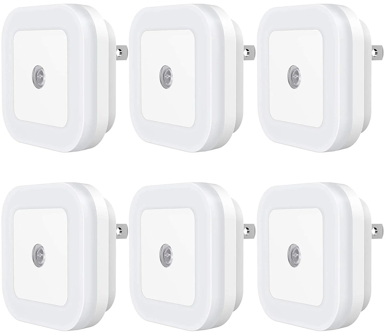 6 PACK - PLUG-IN LED NIGHT LIGHT WITH DUSK-TO-DAWN SENSOR FOR $9.74