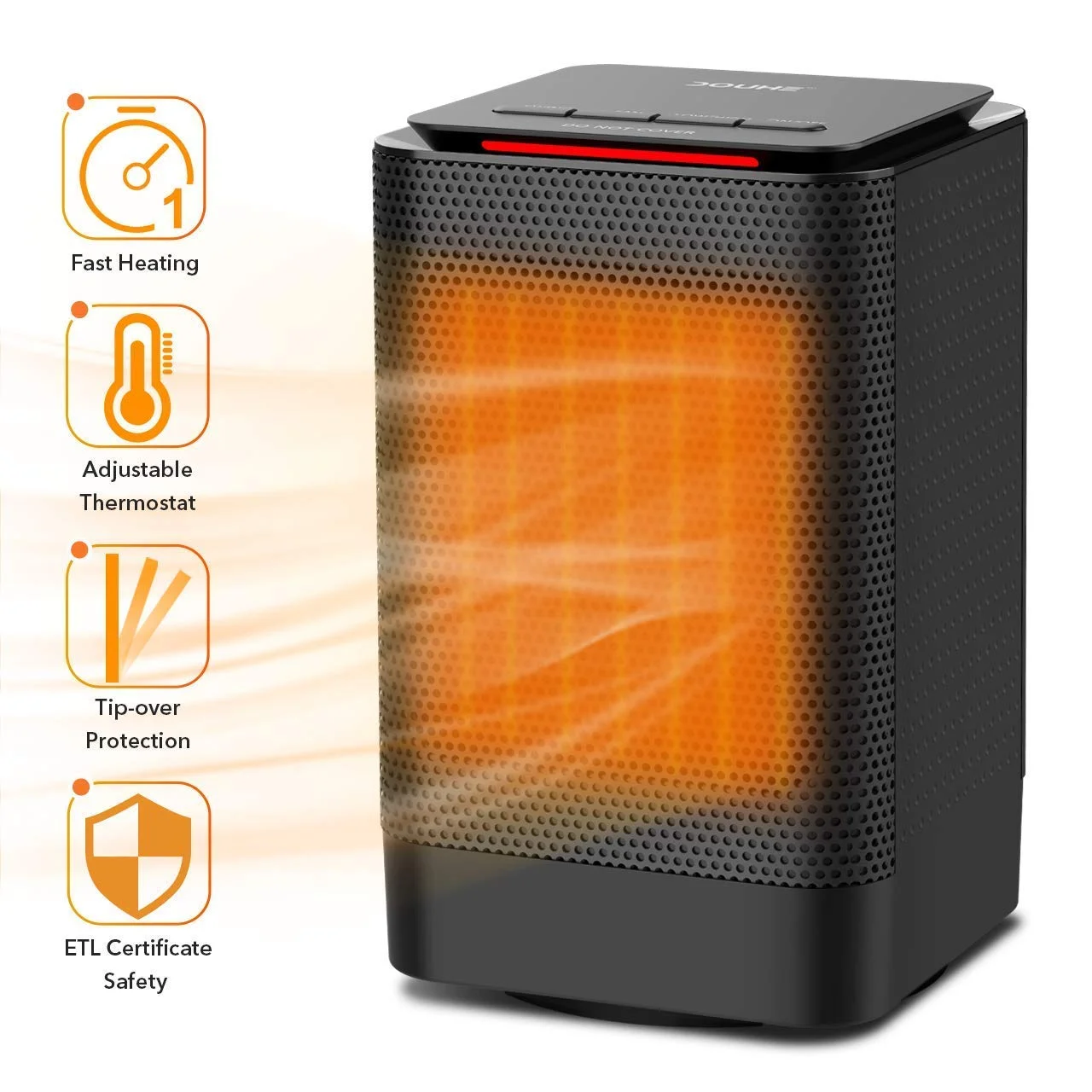 PORTABLE CERAMIC OSCILLATING SPACE HEATER FOR $13.49