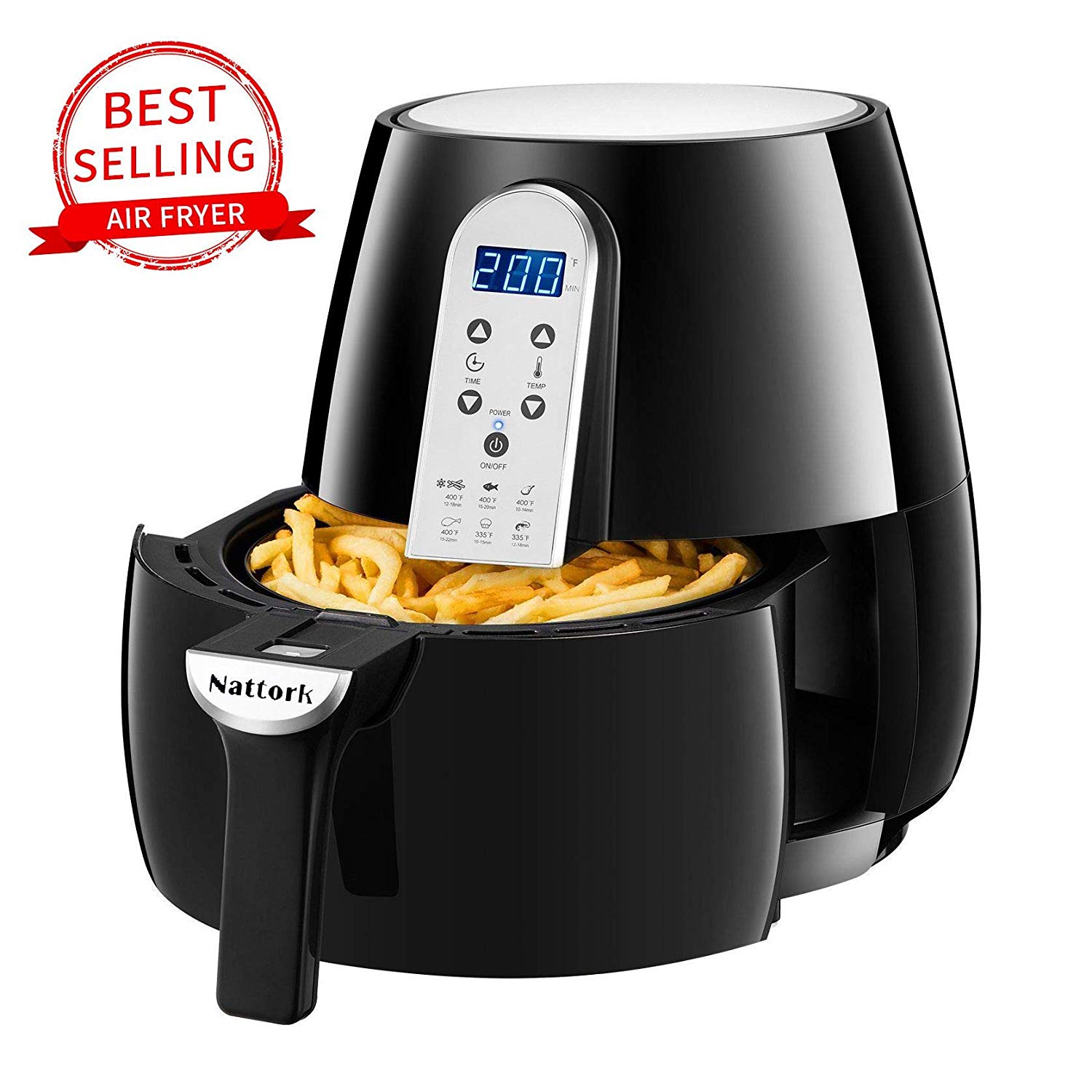 4.7 QUART ELECTRIC HOT AIR FRYER FOR $49.99