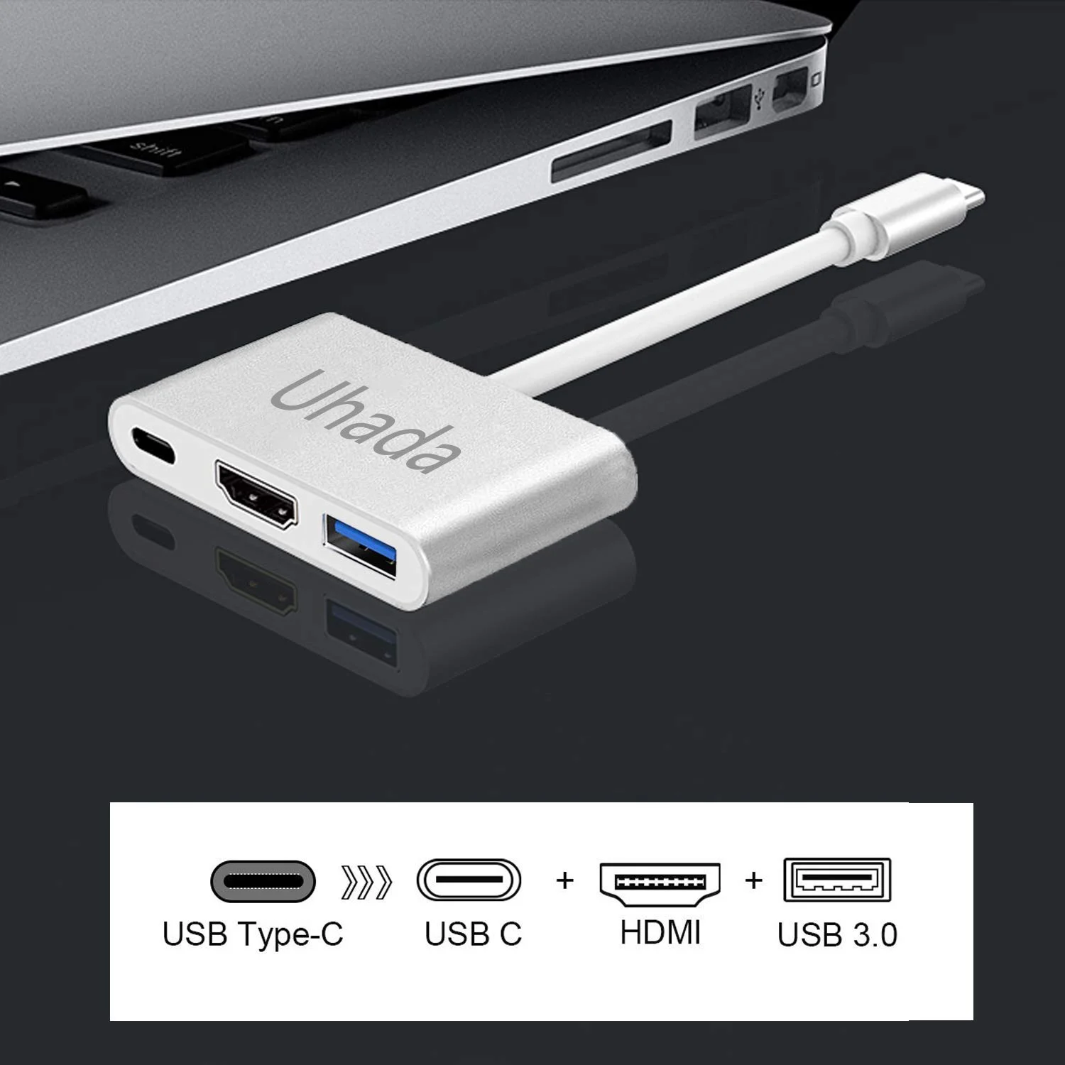 USB 3.1 TYPE C TO HDMI 4K MULTIPORT AV CONVERTER FOR $5.20