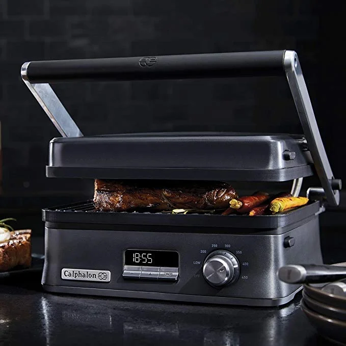 CALPHALON EVEN SEAR INDOOR ELECTRIC MUTLI GRILL FOR $74.99