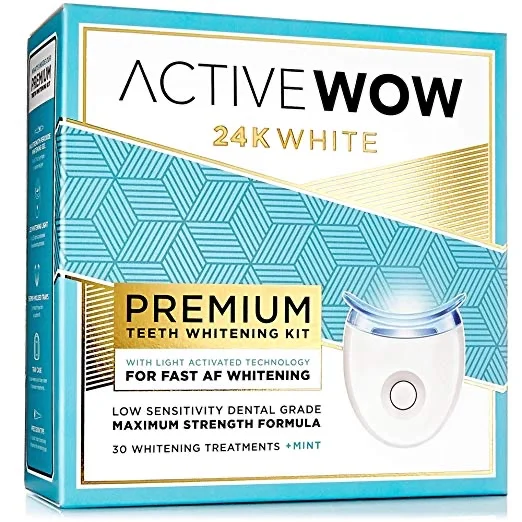 ACTIVE WOW LED LIGHT TEETH WHITENING KIT FOR $29.99